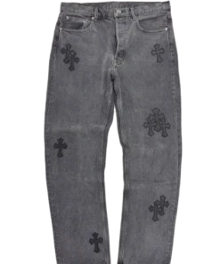Chrome Hearts Denim Black Washed Jeans