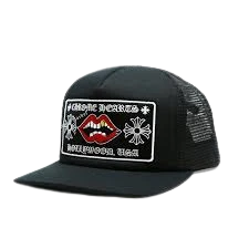 Chrome Hearts Chomper Hollywood Trucker Hat Black